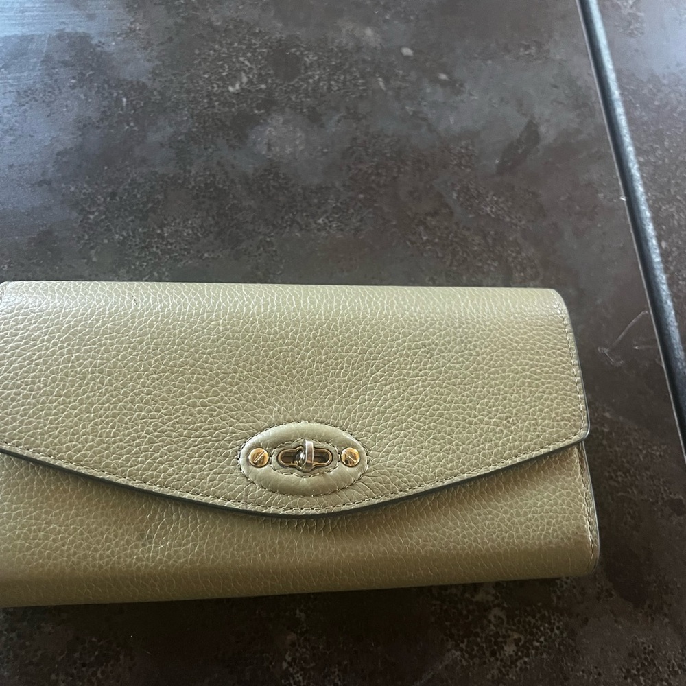Mulberry Sage Green Leather Wallet